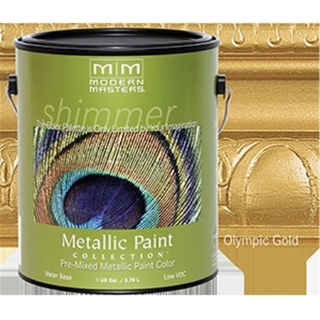 MODERN MASTERS ME659 1 Gallon Olympic Gold Metallic Paint - Opaque MO327256